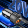 Автомобільний зарядний пристрій toocki TQ-CC25 50W Швидка зарядка PD3.0 Type C Quick Charge 3.0 USB (698384568837)