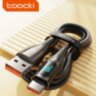 Кабель Toocki USB – Type-C PD 66W 6А LED дисплей швидка зарядка для смартфонів планшетів 1000мм Black (692485236313)
