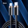 Швидкий зарядний пристрій USAMS US-CC124 T36 20W Single port Mini Fast Charger  в комплекті з кабелем USAMS U63 Type-C To Lightning 20W PD Fast Charging & Data Cable 1.2m BLACK