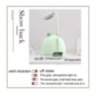 Cвітлодіодна настільна лампа від USB з акумулятором для читання, навчання, нічник Rabbit light green (696257833050)  