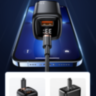 Швидкий зарядний пристрій USAMS US-CC152 T46 33W Fast Charger з дисплеєм в комплекті з кабелем USAMS U63 Type-C To Lightning 20W PD Fast Charging & Data Cable 1.2m BLACK