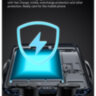 Автомобільний бездротовий зарядний пристрій Essager Qi 15 Вт тримач для телефона з вбудованим акумулятором (698662500609) 