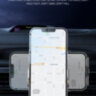 Автомобільний бездротовий зарядний пристрій Qi  С9 15 Вт тримач для телефона з вбудованим акумулятором Grey