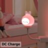 Світлодіодний дитячий USB-нічник мультяшна нічна лампа Кролик + Пульт дистанційного керування 