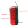 Радіоприймач цифровий з акумулятором та ремінцем Радіо FM LED-дисплей MP3-плеєр USB-рекордер RED  
