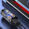 Швидкий автомобільний зарядний пристрій USAMS US-CC127 C25 42.5W USB 22.5W+PD 20W  