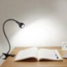 Гнучка настільна USB лампа світлодіодна з прищіпкою, ліхтар, фонарик біле світло