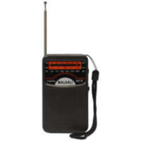 Кишеньковий радіоприймач з акумулятором TypeC Радіо SW FM AM Black