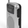 Кишеньковий радіоприймач з кліпсою для ремення Радіо FM AM silver