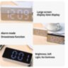 Настільний годинник-будильник електроний вимірювач температури LED-дисплей дзеркальний