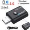 Бездротовий USB - адаптер Bluetooth передавач та аудіоприймач AUX 3,5мм трансмітер/ресивер BT5.0