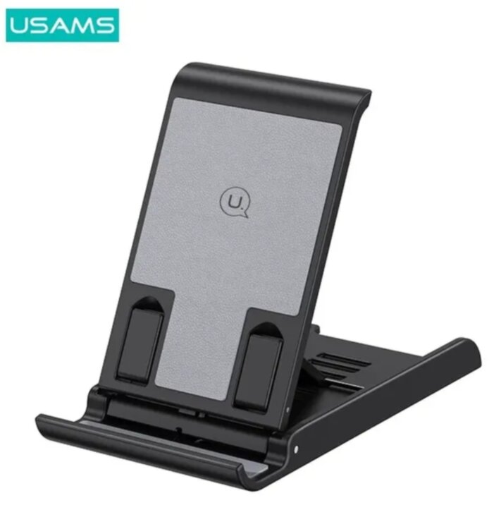 Настільний тримач USAMS підставка для мобільних телефонів та планшетів MOBILE HOLDER Black (6958444903248)