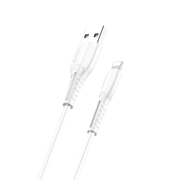 Кабель USAMS U35 USB - Lightning для iPhone, iPad для передачі даних і заряджання 2A data cable 1000mm білий