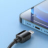 Магнітний кабель KUULAA KL-X52 для зарядки USB - Type C без передачі данних 
