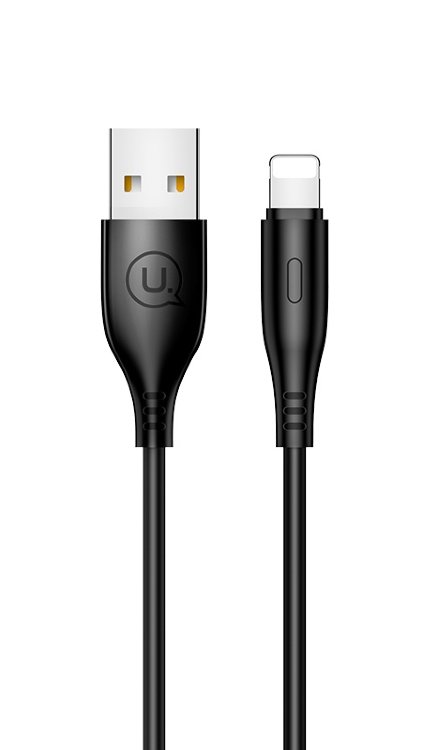 Кабель USAMS U18  USB – Lightning для iPhone iPad data cable 1000mm 2А black