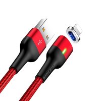 Магнитный кабель USAMS U28 USB – lightning  для зарядки и передачи данных Fast charging 5V-2.4A