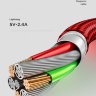 Магнитный кабель USAMS U28 USB – lightning  для зарядки и передачи данных Fast charging 5V-2.4A