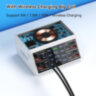 Зарядна станція ASOMETECH 100W багатофункціональна 8-портова+Бездротова QI зарядка LED дисплей Швидка зарядка QC3.0 PD3.0