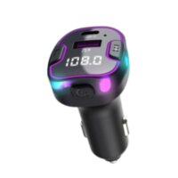 Автомобільний FM-трансмітер Bluetooth 5.3 AUX FM-передавач USB + TypeC ресивер, модулятор, плеєр MP3 black (735380561822)