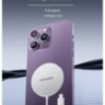 Магнітний бездротовий зарядний пристрій Essager MagSafe 15 Вт Швидка бездротова Qi зарядка для Apple Samsung Black (718981365161)