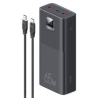 Power bank Usams PB68 30000mAh 65W швидка зарядка PD3.0+CQ3.0 + кабель Type-C 100W для MacBook/iPad/iPhone/ Xiaomi/ Samsung/Huawei (ATXLOGTC01)
