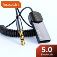 Аудіоадаптер бездротовий Toocki AUX 3.5мм трансмітер в авто Bluetooth 5.0 ресивер