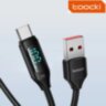 Кабель Toocki USB – Type-C PD 100W 6А LED дисплей швидка зарядка для смартфонів планшетів 2000мм Black (728812377359)