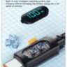 Кабель Essager USB – Type-C PD 100W (20V/5A) LED дисплей швидка зарядка для ноутбуків смартфонів планшетів 2000мм Black (692806981545) 