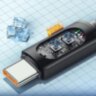 Кабель Essager USB – Type-C PD 100W (20V/5A) LED дисплей швидка зарядка для ноутбуків смартфонів планшетів 2000мм Black (692806981545) 
