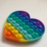 Pop it Fidget Original Honestel игрушка антистресс Поп Ит Push Up Bubble разноцветный пупырка радуга в форме сердце