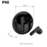 Bluetooth навушники BT5.3 TWS Headset Black (729894729514)