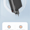 Швидкий зарядний пристрій GaN 100W Toocki (QC4.0 PD 3.0 3хTypeC USB) для iPhone, iPad, MacBook, Samsung, Xiaomi, для ноутбуків (6975600784800)