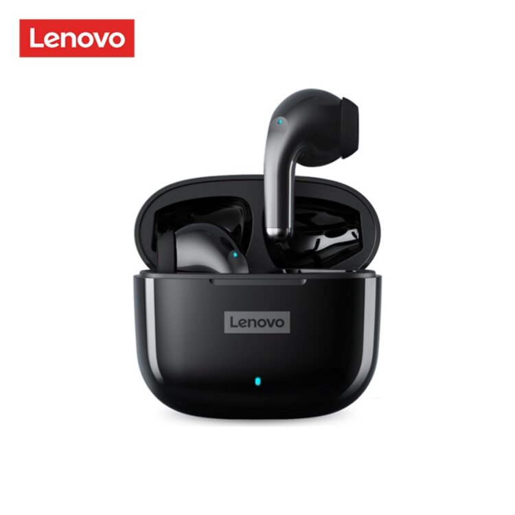 Бездротові навушники LP40 Pro Lenovo Thinkplus TWS з сенсорним керуванням ігрові Bluetooth  5.1 Black 