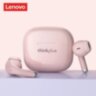Бездротові навушники LP40 Pro Lenovo Thinkplus TWS з сенсорним керуванням ігрові Bluetooth  5.1 Pink 