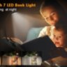 Настільна гнучка лампа світильник фонарик ліхтар з вбудованим акумулятором, 7 світлодіодів 3 режими яскравості 3 рівні кольорів Black (695937456984) 