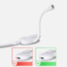 Настільна LED лампа 3 кольорові режими з регульованою яскравістю та акумулятором Світильник-зажим для читання White