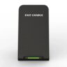 Бездротовий зарядний пристрій Тримач - підставка Qi Fast Charger 15W для iPhone та Android Black