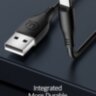 Кабель USAMS U18 USB – Type C data cable 1000mm 2А black зарядка і передача даних