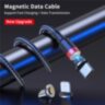 Магнітний кабель USLION Type C 3A для швидкої зарядки і передачі данних Red 1м (US0163R.1)