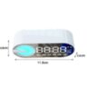 Портативна Bluetooth колонка G-30 електронний годинник будильник дзеркальний LED-дисплей White