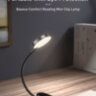 Настільна лампа Baseus Clip LED гнучка сенсорна навчальна лампа для читання для спальні, USB-акумуляторний ліхтар світильник фонарик (DGRAD-0G)  