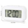 Настільний цифровий годинник-будильник-термометр для дому Black (752427468740)